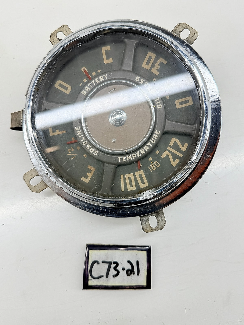 OEM 1949 1950 1951 1952 1953 CHEVY TRUCK COMPLETE GAUGE CLUSTER C73-21