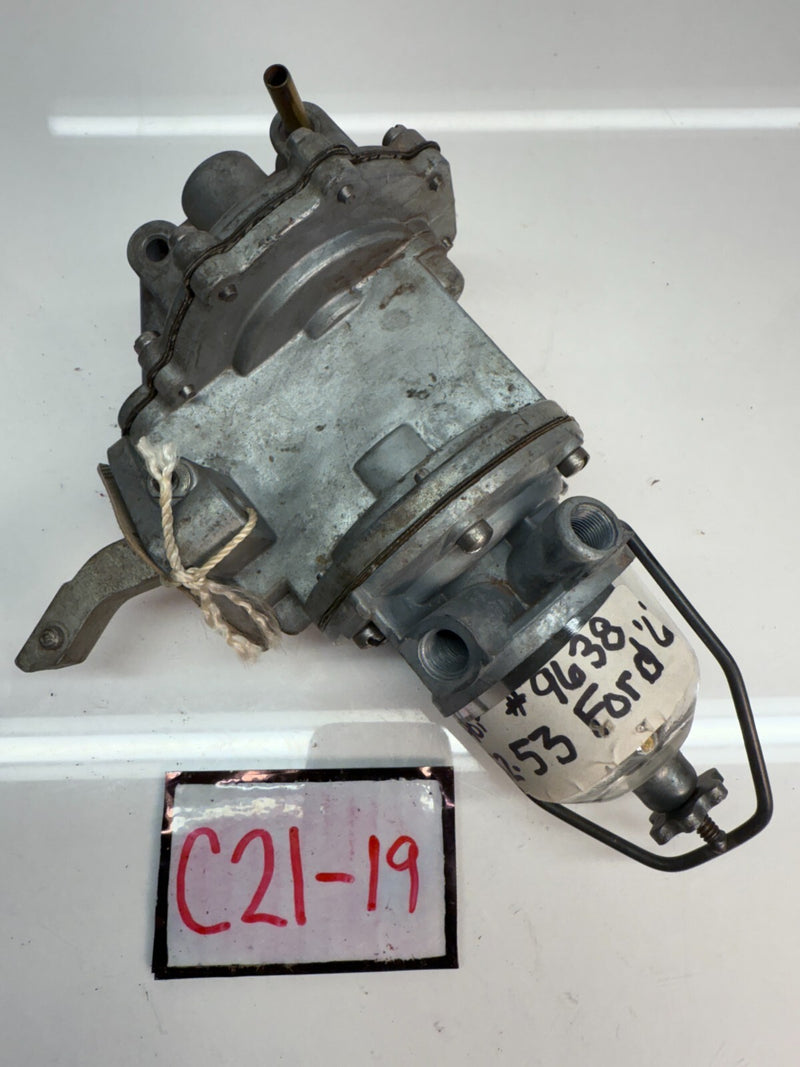 NORS 1952 1953 FORD 6 CYLINDER DUAL ACTION FUEL PUMP AC 9638 52 53 C21-19