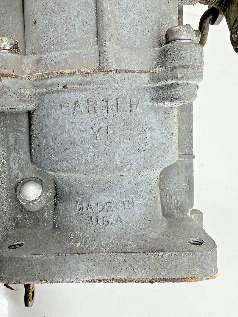 Carter YF 0-722 Carburetor Main Body & Bowl Assembly Nash 6 Cyl 876S 877S H-15