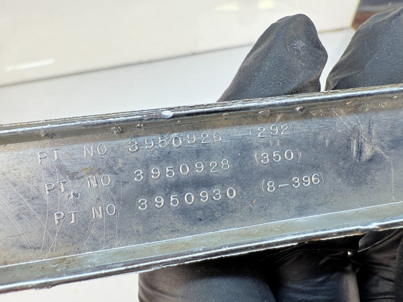 BRKN OEM Vintage 1969 - 1972 CHEVY TRUCK 8 350 FENDER EMBLEM 3950926 B32-217