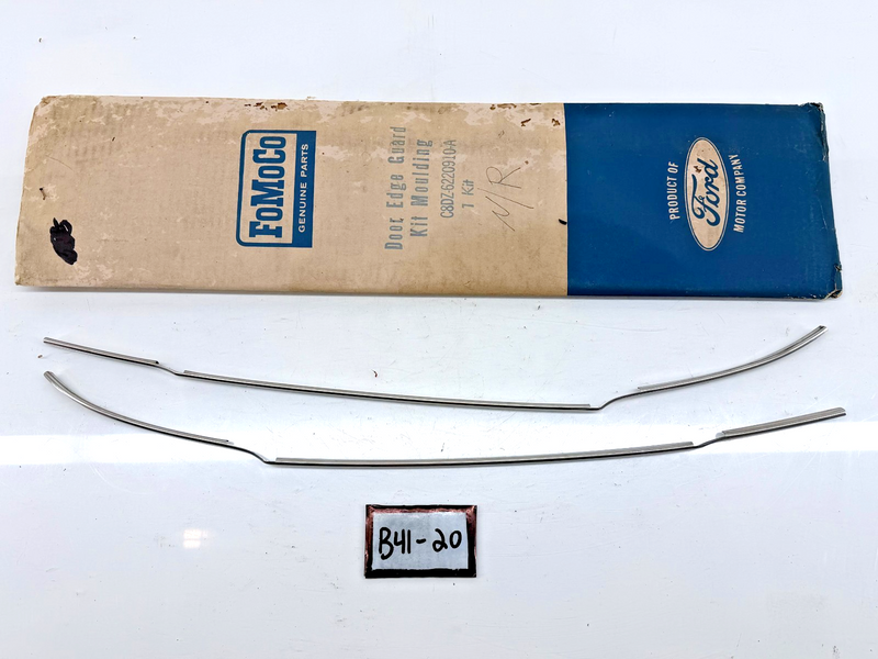 NOS 1968 1970 Ford Falcon DOOR EDGE GUARDS Moldings C8DZ-6220910-A B41-20