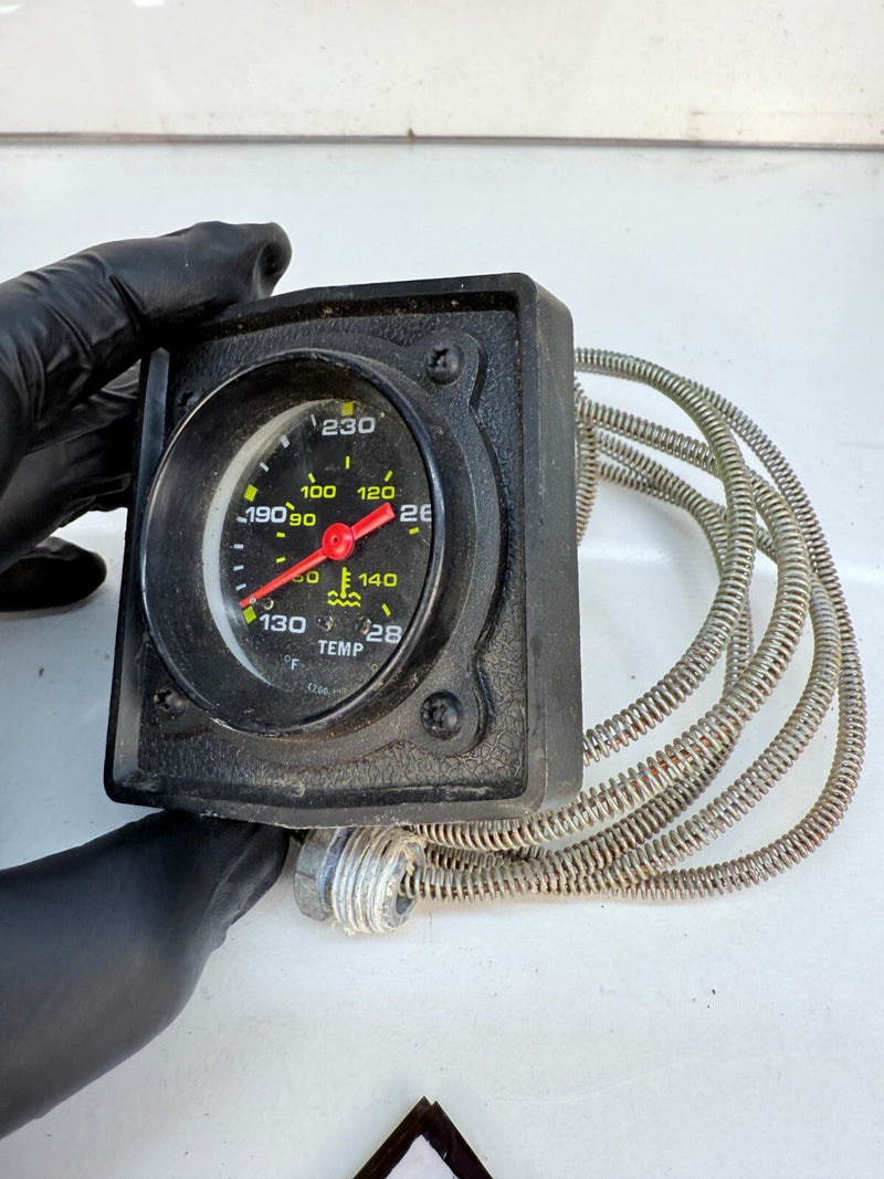 Equus 6042 Aviation Style Water Temperature Gauge 2" Black Electric B62-20