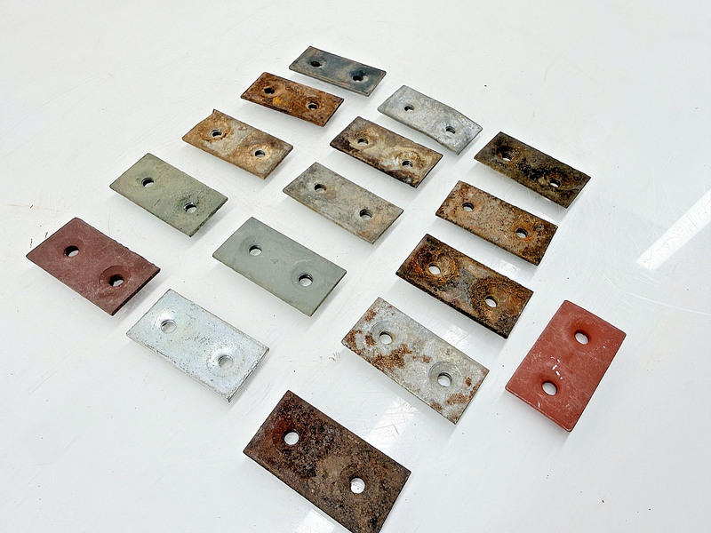 (2) Original Jeep Willys CJ2A CJ3A Windshield Lower Brackets J-Hook Mount C47-31