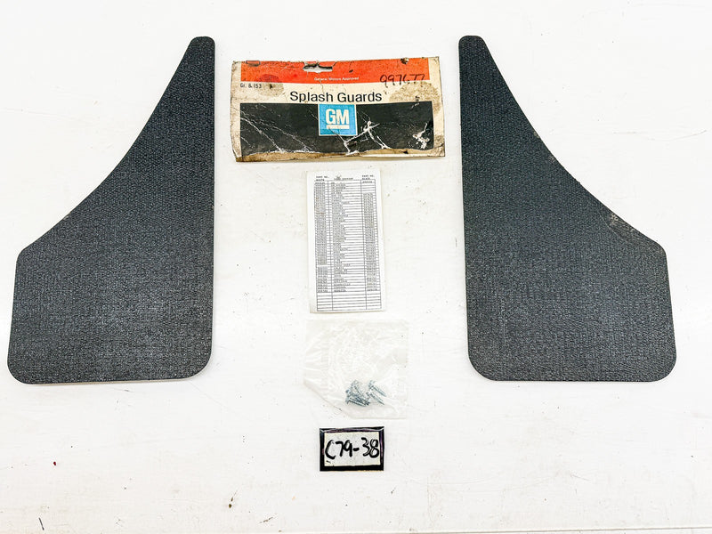 NOS 1982 - 1992 CHEVROLET CAMARO SPLASH GUARDS MUD FLAPS PAIR 997677 C79-38