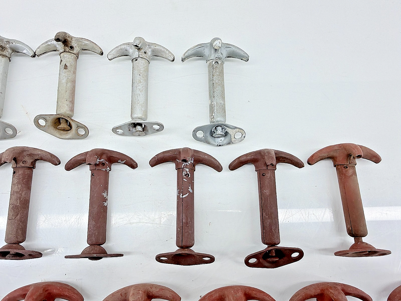 (2) Original 1939 - 1945 Jeep Willys M38 Hood Latch Hooks GPW MB C47-26