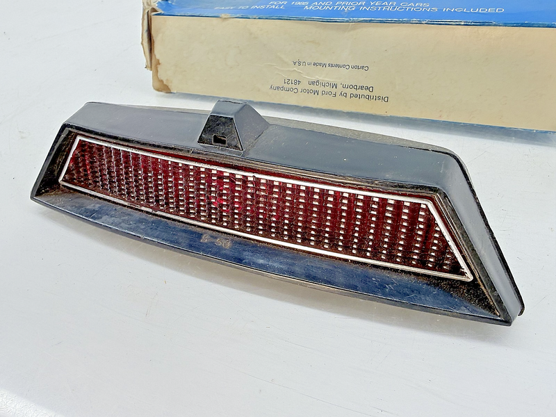 NOS 1979 - 1985 FORD Saleen Mustang Fairmont Collision Avoidance 3rd Brake Light