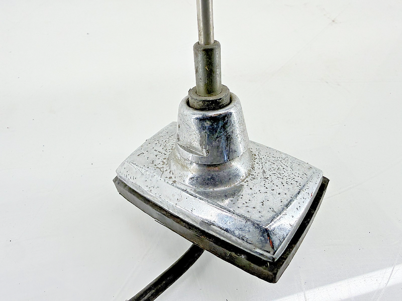 Original GM 1967 - 1978 C2 C3 Corvette Fixed Antenna Mast & Chrome Base B63-64