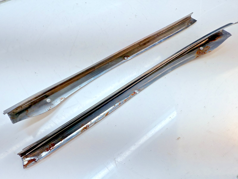 OEM 1956 1957 Chevy Bel Air PAIR Front A Pillar Trim Molding belair B75-13