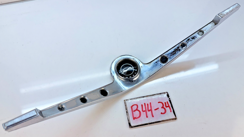 OEM 1962 Chevy Impala Steering Wheel Center Horn Ring Button Chrome 20213 B44-34