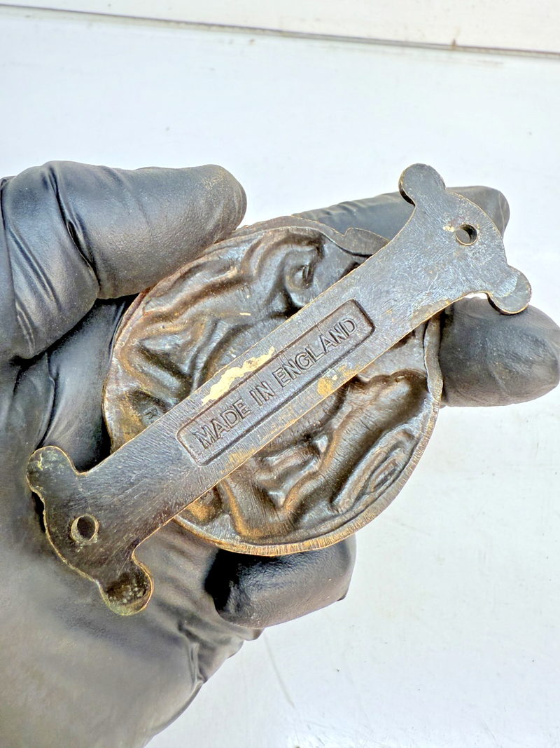 Rare Lion & Unicorn 1953 Dieu Et Mon Droit Brass Coronation Door Knocker B68-29