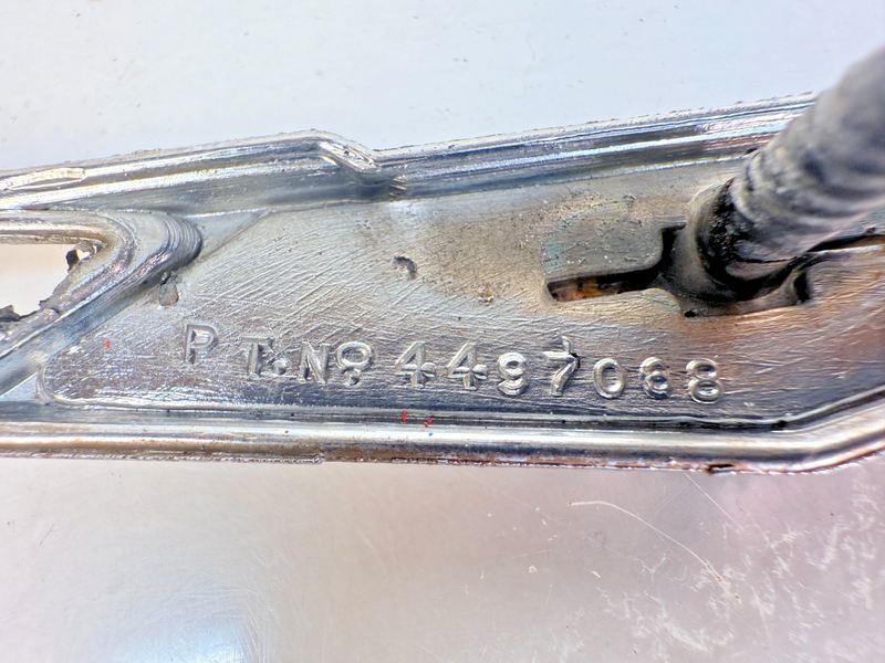 OEM 1965 1966 Chevy BelAir Chrome Script Quarter Panel Emblem Trim 4497068 E7-5