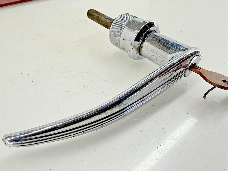 Vintage OEM 1941 1942 Ford Locking Trunk Handle w/ Keys C67-20