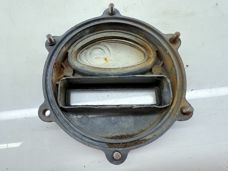 OEM 1950's Kaiser Willy M38 MC Jeep Rear Stop Light Turn Signal Lens Cover C40-9
