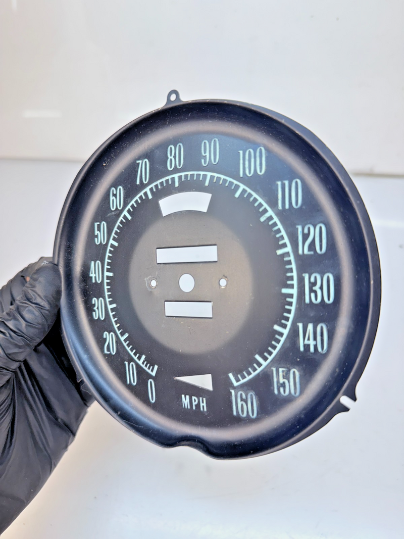 OEM C3 Corvette 1972 1973 1974 Speedometer Face Plate 6496851  B82-25