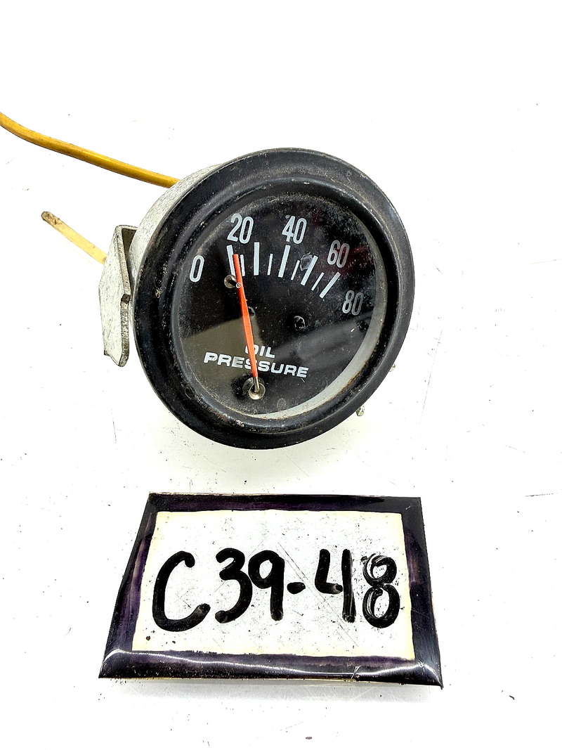 Vintage 1976 - 1986 Jeep CJ5 CJ7 CJ Mechanical Oil Pressure Gauge 80 PSI C39-48