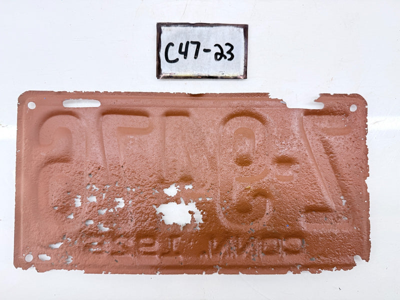 Original Paint 1926 CT Z-9476 Connecticut License Plate Garage Metal Sign C47-23