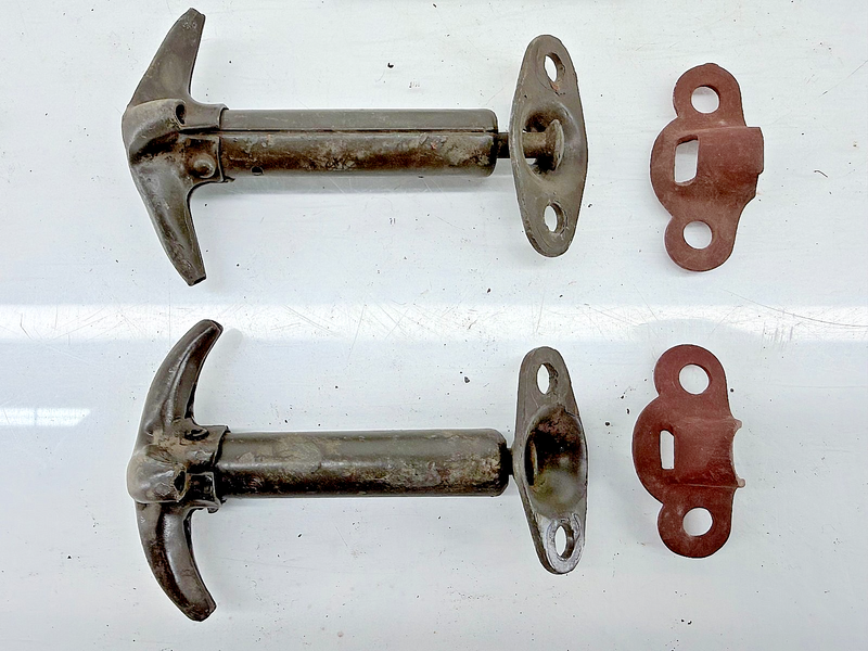 Original 1939 - 1945 Jeep Willys M38 SET Hood Latch Hooks GPW MB C49-54