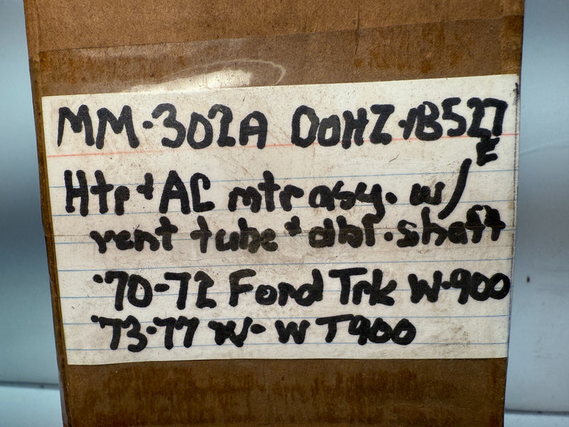 NOS 1970-1977 Ford W WT 900 1000 Truck A/C HEATER FAN BLOWER MOTOR B47-4