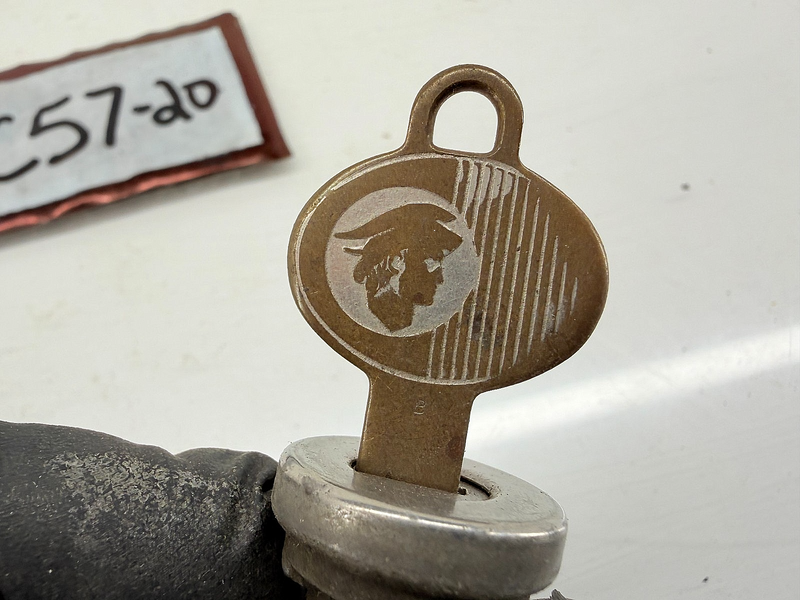 OEM 1960 - 1965 Mercury Comet Meteor Trunk Lock With Logo Key C57-20