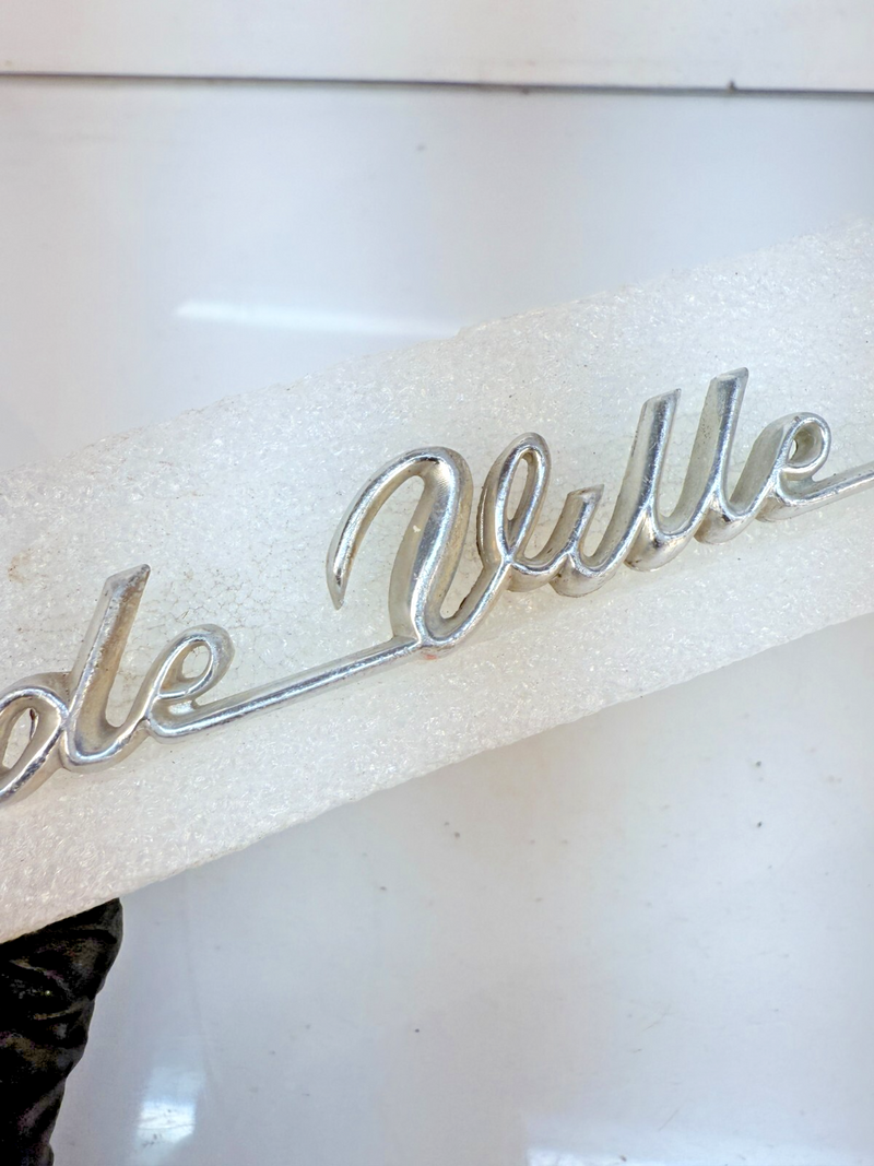 OEM 1965 - 1970 CADILLAC COUPE DE VILLE 66 67 68 METAL EMBLEM 1483602 B32-263