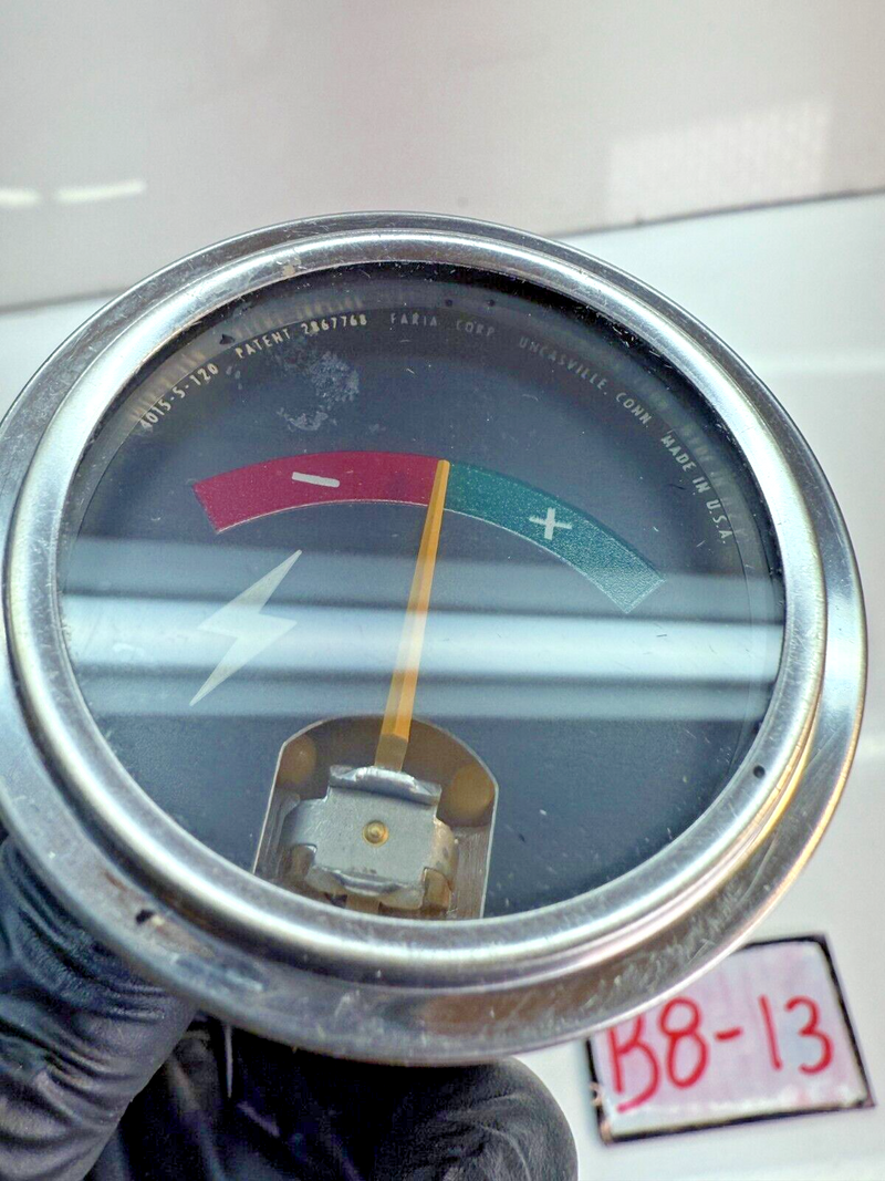 Vintage Hyster Charge Null Amp Meter 4015-5-120 B8-13