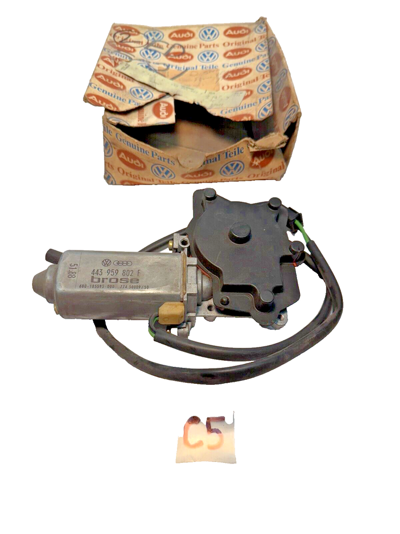 NOS Front Window Motor Audi  1985-1992 443959802F C5-2