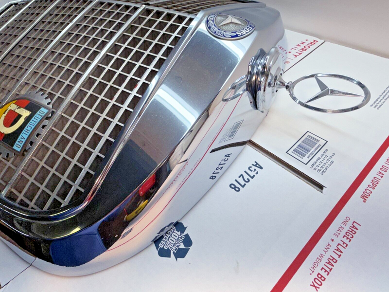 NOS? OEM Mercedes W108 W109 Radiator Shroud Guard Grill Radiator Cowl Emblem P1