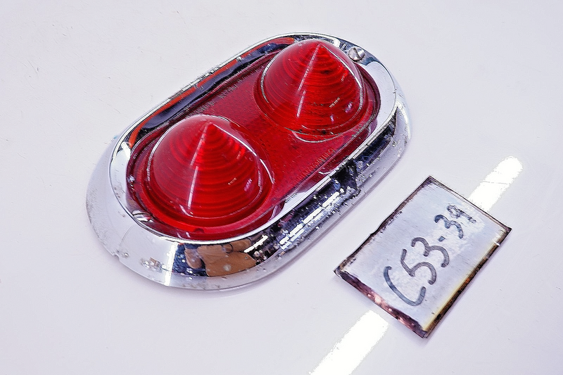 OEM 1950 - 1952 Buick Guide R 40 Lens STIMSONITE Tail Lamp Lens & BEZEL C53-39