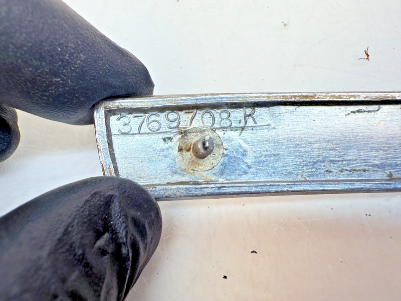 OEM 1960 Chevrolet Impala #8 Right Fender Chrome Molding Trim Louver E6-96