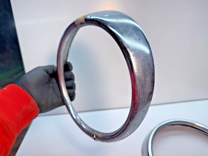 VW Headlight Trim Bezels Hella Set 311941175A Type 3 Squareback Notchback C7-1