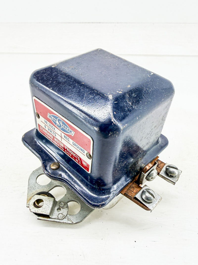 NOS Vintage PREWAR 6 VOLT VOLTAGE REGULATOR BLUE STREAK VR-205X C47-90