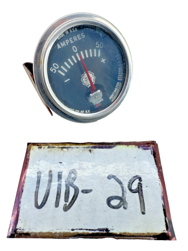 Vintage Amperes Amps Gauge Early Style Rat Rod C38-29