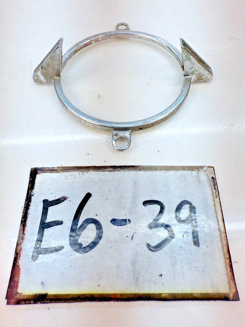 OEM 1962 CHEVY IMPALA TAIL LIGHT LENS CHROME TRIM RING BEZEL E6-39