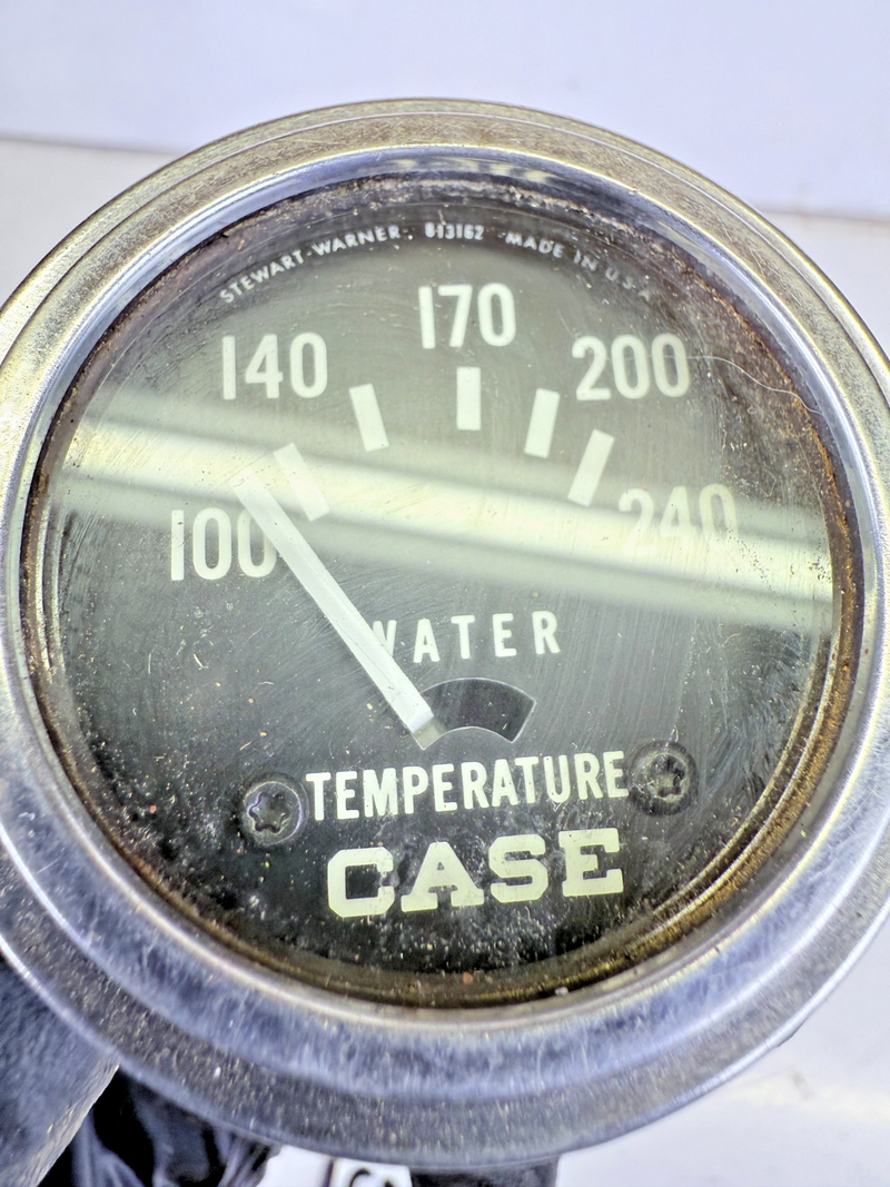 Vintage Stewart Warner 6 Volt 240 Degree Water Temperature Gauge Rat Rod C27-6