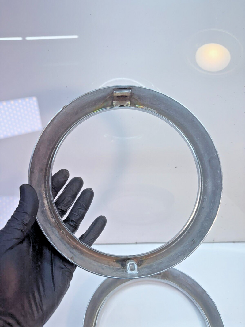 Jeep CJ Chrome Headlight Bezels Trim Beauty Ring Bezel Pair CJ7 CJ5 CJ8 C24-19