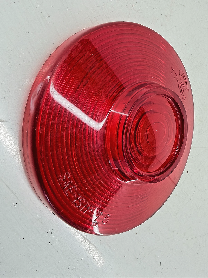 NOS 1975 Ford Red Tail Lamp Lens SAE-ISTP-75 C64-31