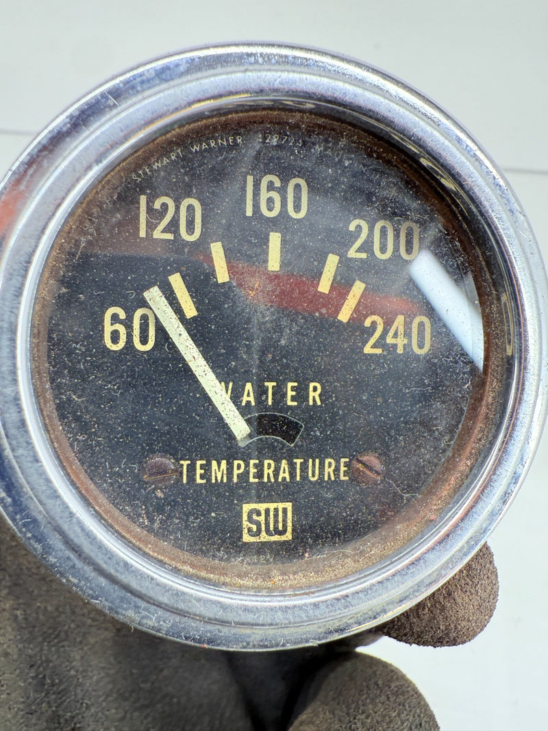 Vintage OEM Stewart Warner Aircraft Water Temperature Indicator 429724 C36-43
