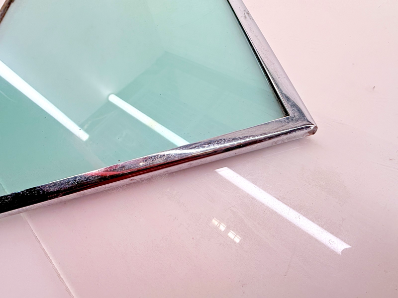 ORIGINAL 1955 1956 1957 CHEVY Bel Air SET Side Door CHROME Frame & Glass U5B-21