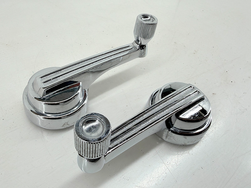 OEM 1965 1966 1967 Ford Mustang Chrome Interior Window Cranks C67-89