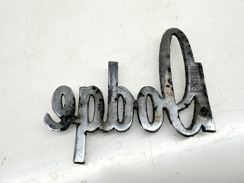OEM 1971 - 1976 Dodge Script Emblem Plate Badge 3680384 58395A E9-94