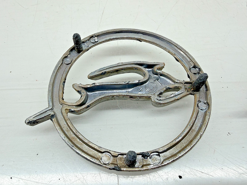 OEM 1964 Chevrolet Impala Rear Quarter Panel Fender Emblem Pair 4413012 E7-132