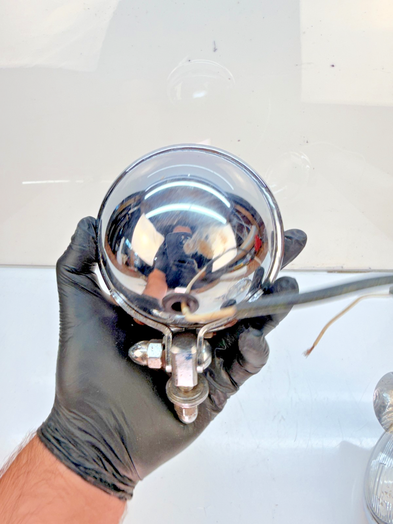 Vintage PAIR 1940s 1950s Bolt-On Spotlights GM Bomb Hot Rat Rod USA B83-64