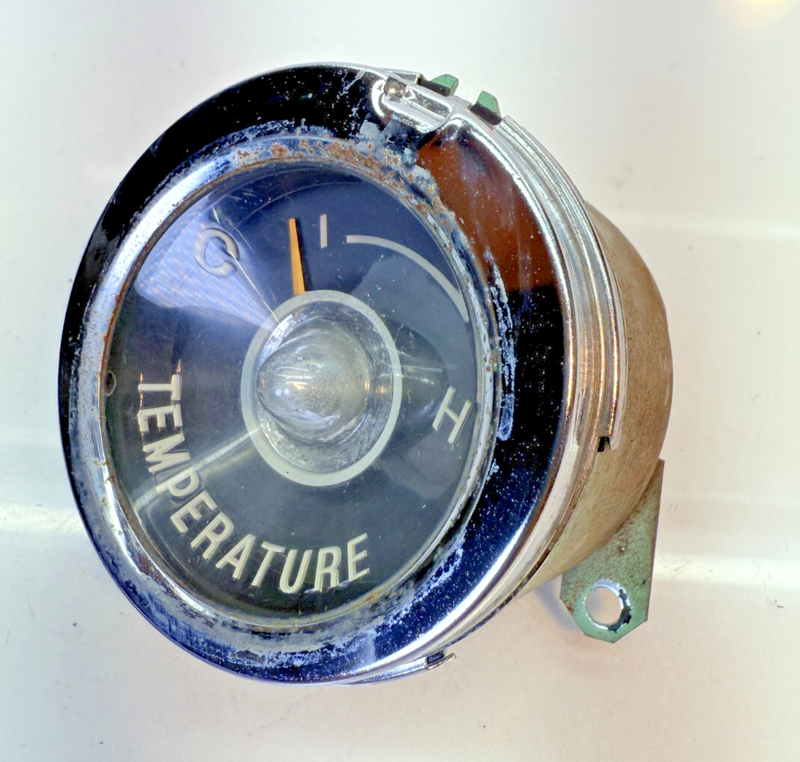 OEM Vintage 1959 1960 Chevy Impala El Camino Temperature Temp Gauge 60 B44-20