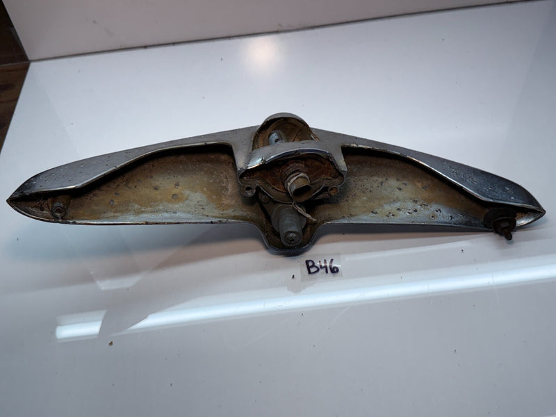 OEM STUDEBAKER 1952 COMMANDER CHROME TRUNK DECK LID TRIM EMBLEM XOC 802 B46