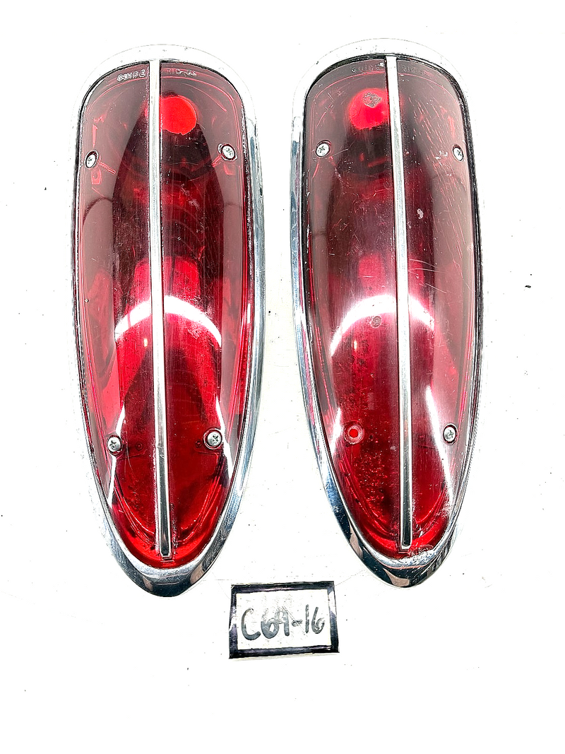 OEM 1958 1959 1960 C1 Corvette Tail Light Assemblies Housings Lenses GM 5948765
