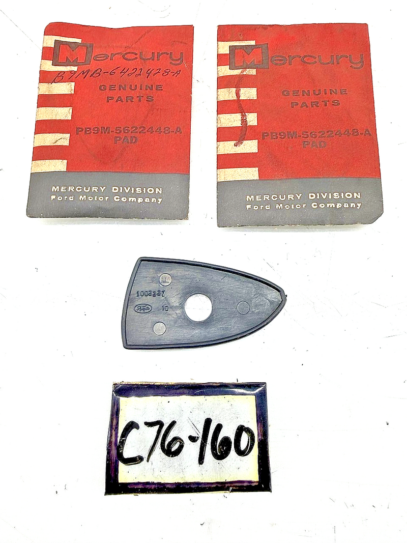 (1) NOS 1959 MERCURY MIRROR BASE PAD PB9M-5622448-A C76-160
