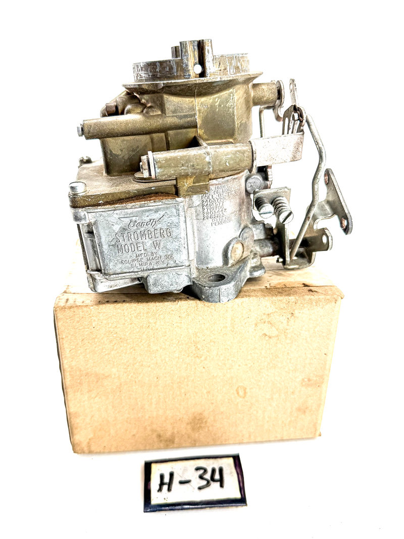 VINTAGE 1930S 1940S BENDIX STROMBERG MODEL W CARBURETOR ELMIRA NY H-34