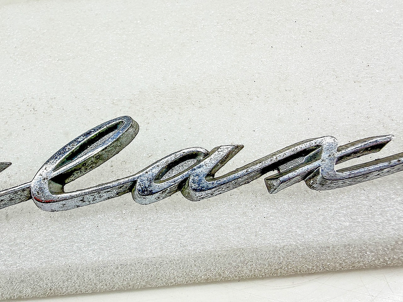 OEM 1959 FORD GALAXIE SCRIPT FENDER EMBLEM B9AB-6425622-A E10-15