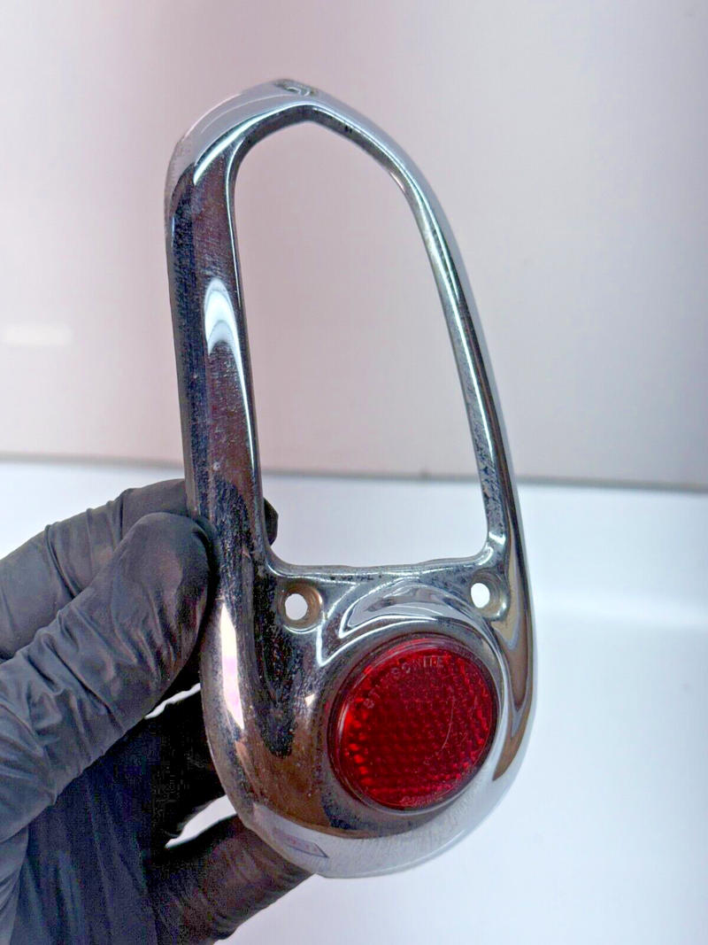 Vintage OEM 1949 1950 Chevrolet Tail Light Bezel Pair GM Chevy Fleetline C22-33