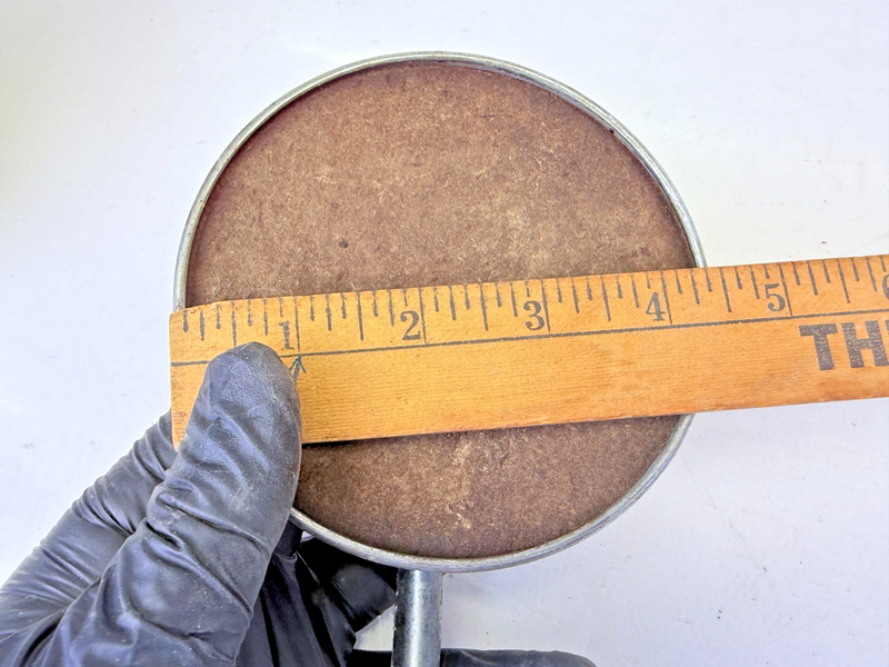 Vintage 4" Clamp On Door RAT ROD ROUND Mirror **GREAT PATINA** C27-24